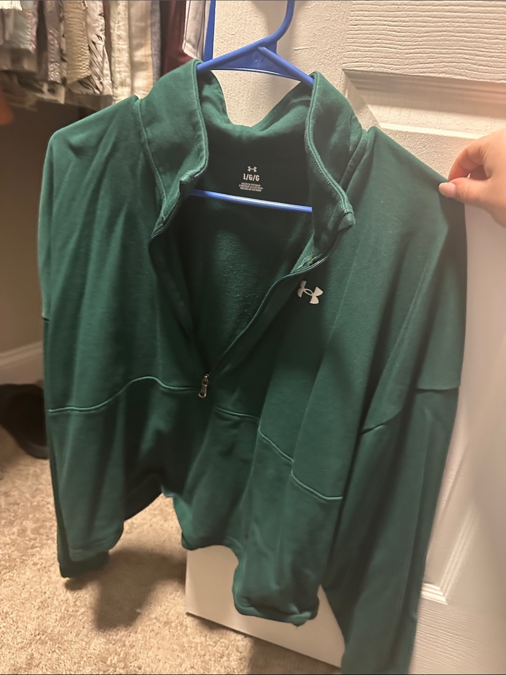 Under Armour Dark Green Half-Zip Pullover